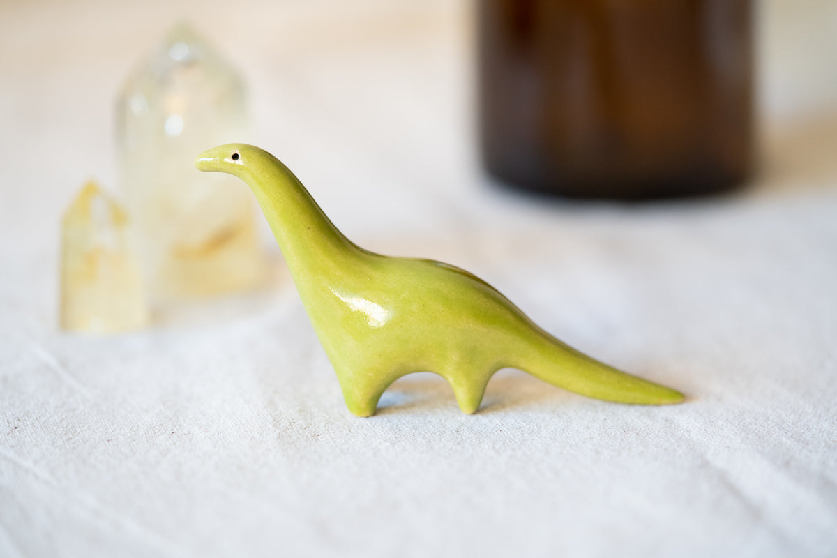 Handmade Ceramic Dinosaur Cake Topper Figurines