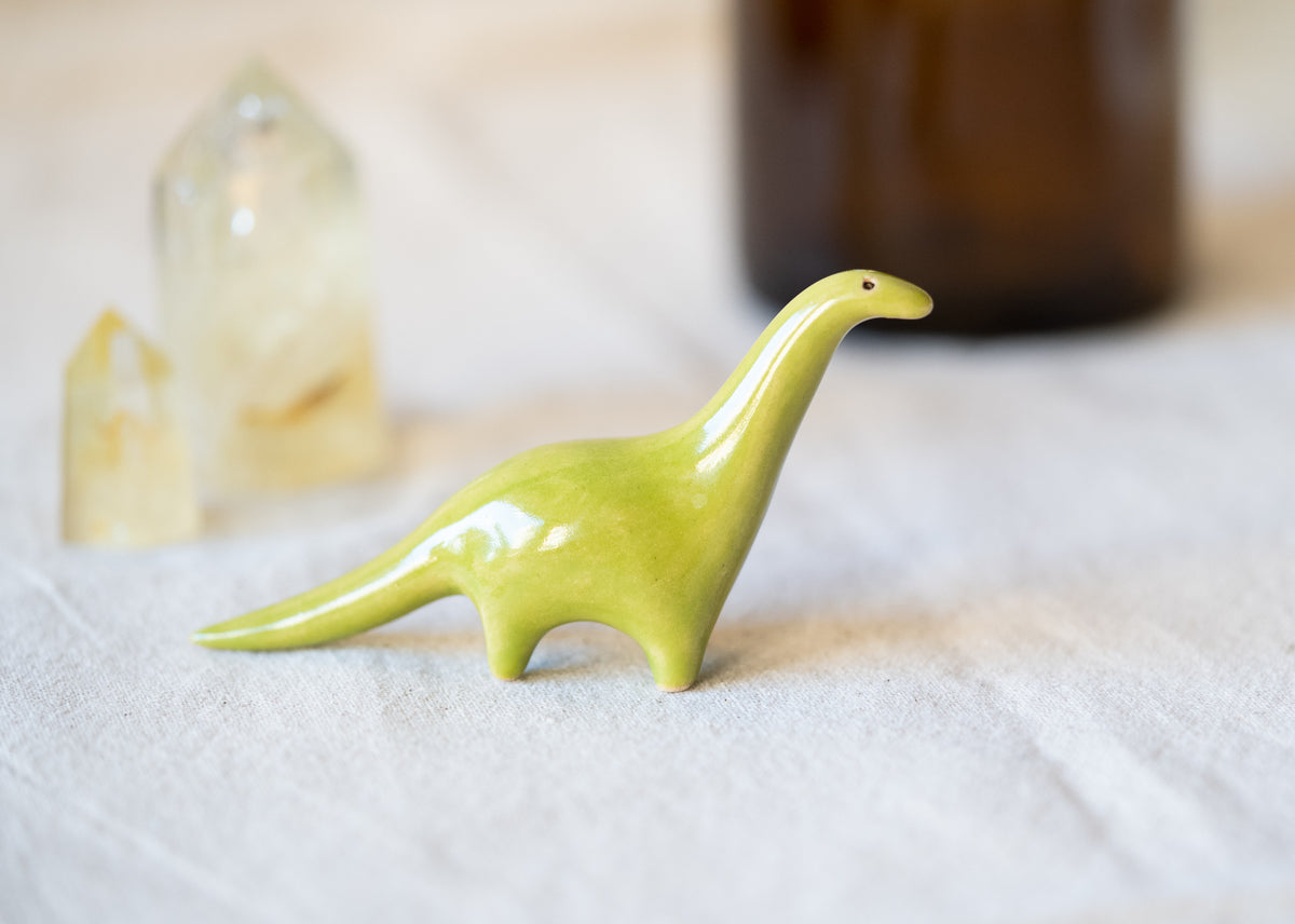 Handmade Ceramic Dinosaur Cake Topper Figurines
