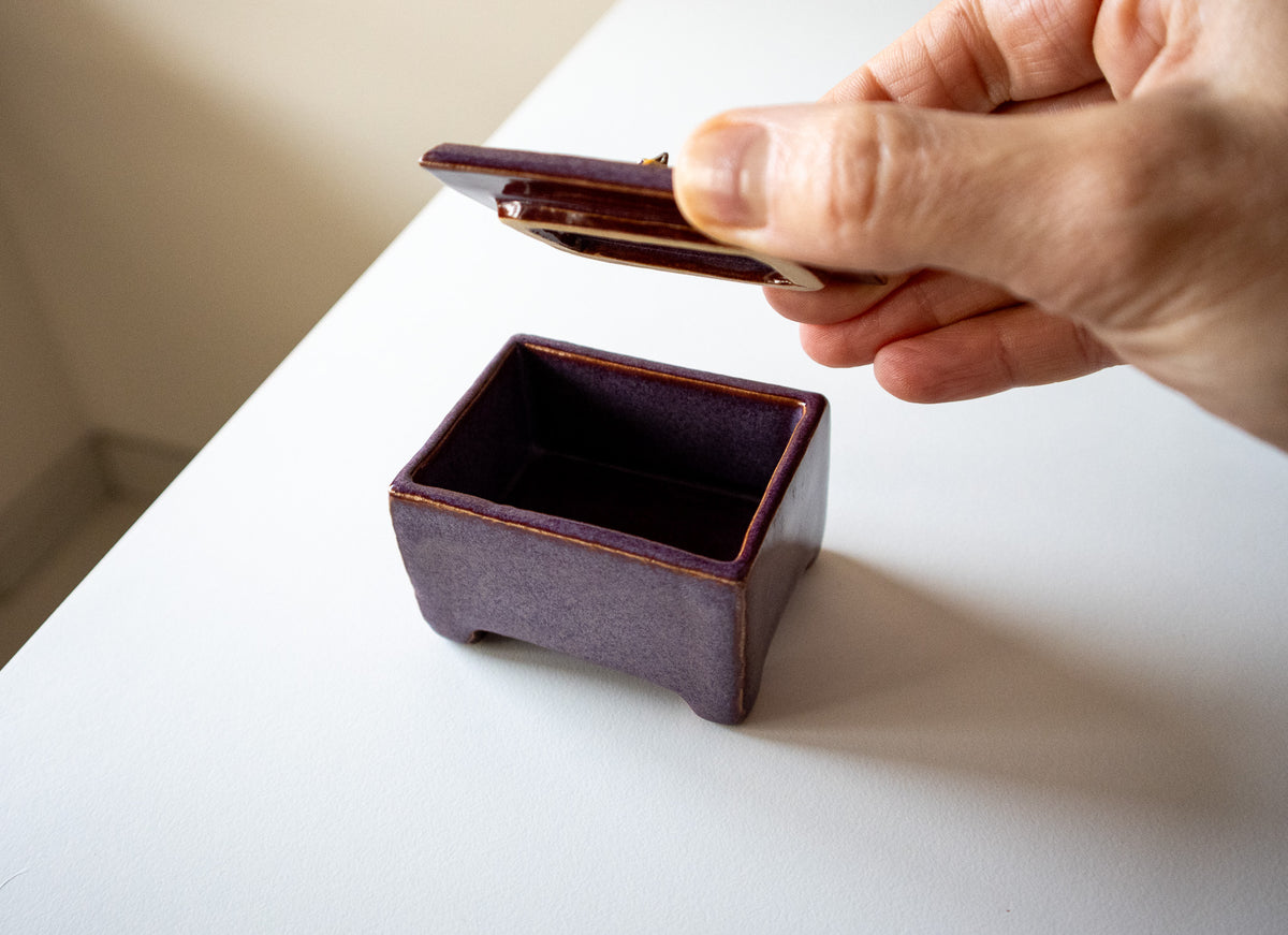 Handmade Ceramic Box with Fox Figurine