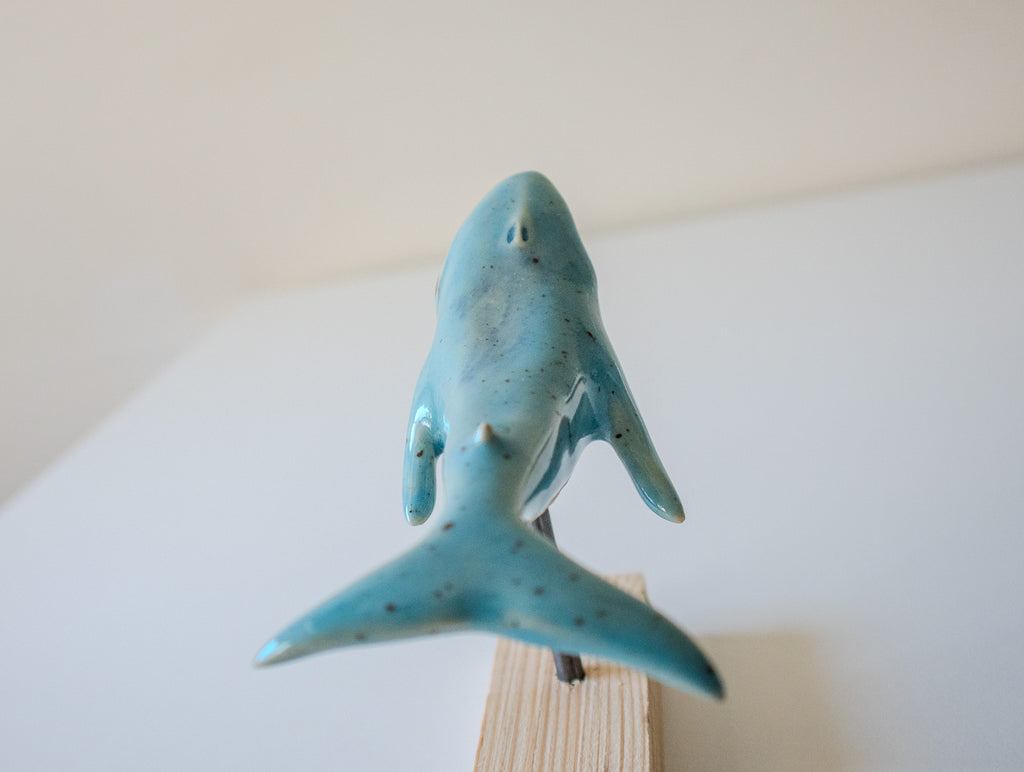 Handmade Ceramic Whale Sculpture